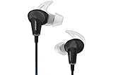 Bose QuietComfort 20 In-Ear-Kopfhörer (Acoustic Noise Cancelling, geeignet für Apple Gerät, 3,5 mm Klinkenstecker, 1,32 m Kabellänge) schwarz